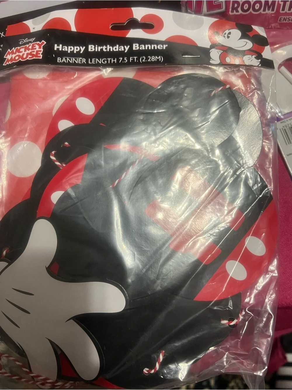 Disney Mickey Mouse Red and White Polka Dot Party Decor Kit